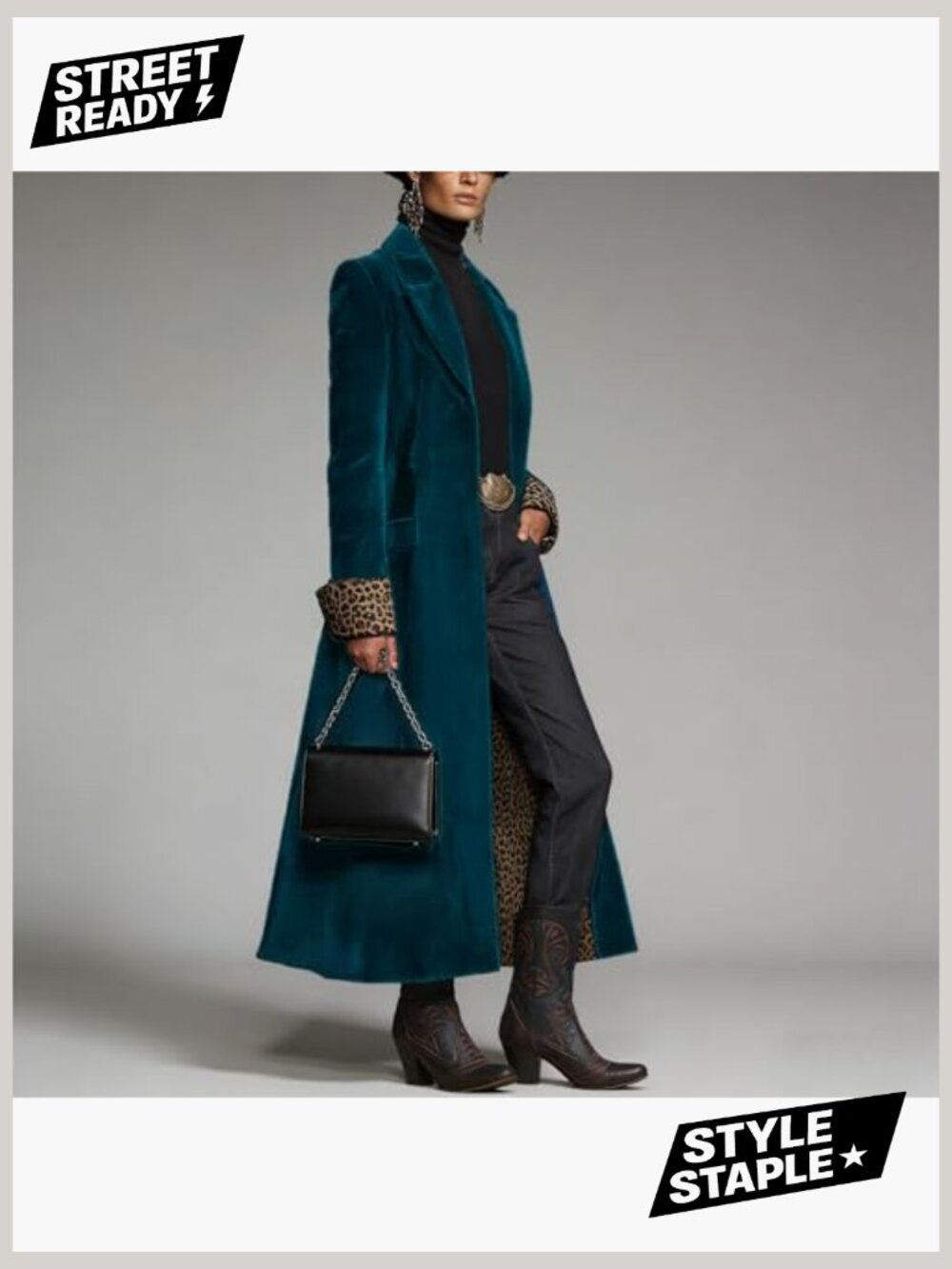 Oversized Velvet Blazer Long Cardigan Coat Open Front Notch Collar - Picture 5 of 6